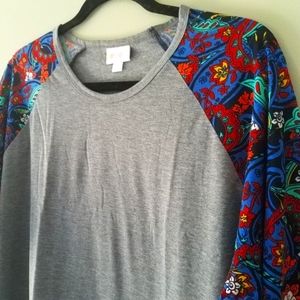LuLaRoe | BNWT Randy Shirt 2XL  💙❤💛